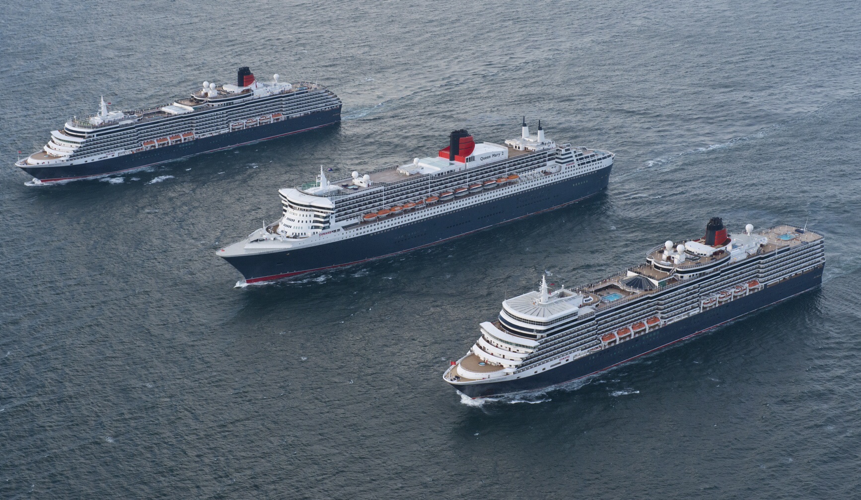 3 queens of cunard voyage